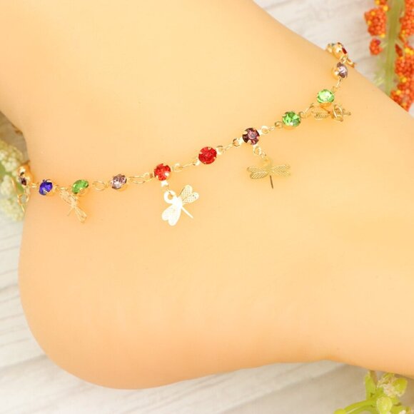 "Handmade Anklet – Elegant & Delicate Jewelry for Women | UNVRC1253 - Picture 2 of 10